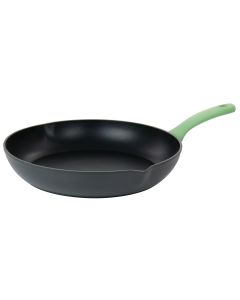 Oster Rigby 9.5 Inch Aluminum Nonstick Frying Pan in Green with Pouring Spouts