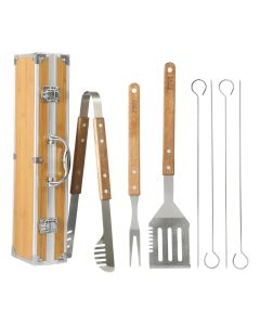Gibson Home Barbecue Pro 8 Piece Stainless Steel Barbecue Tool Set with Carry Box