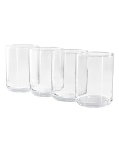 Gibson Home Emory 4 Piece 15 Ounce Double Old Fashioned Clear Glass Set