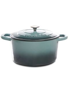 Artisan 7 Quart Round Cast Iron Dutch Oven in Slate Grey