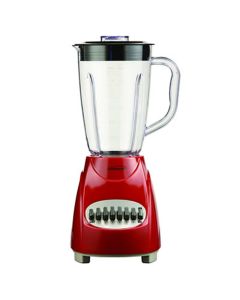 Brentwood 12 Speed Blender Plastic Jar -Red