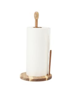 MegaChef 14 inch Acacia Wood Paper Towel Holder