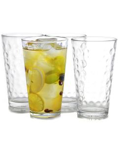 Gibson Home Great Foundations 4 Piece 16 oz. Tumbler Set in Bubble Pattern
