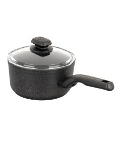 Korkmaz Ornella 2 Piece 2 Liter Quart Aluminum Nonstick Saucepan with Lid