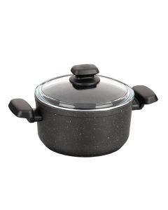 Korkmaz Ornella 2 Piece 5 Liter Aluminum Nonstick Casserole Dish with Lid