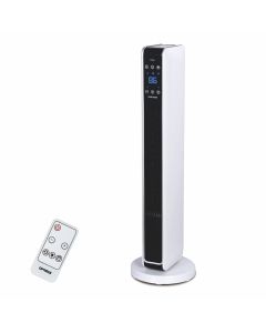 Optimus 29 in. Oscillating Tower Heater w/ Digital Temperature Readout & Remote