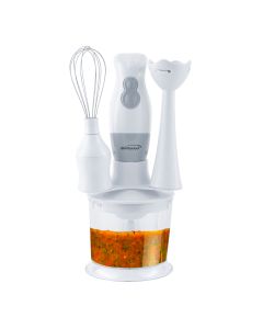 Brentwood HB-38W 2 Speed Hand Blender with Balloon Whisk in White