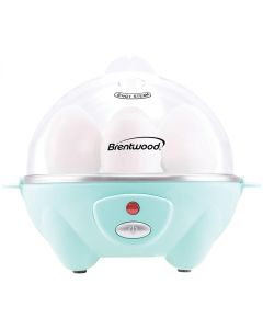 Brentwood Electric 7 Egg Cooker with Auto Shut Off in Blue