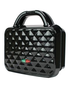 Brentwood Couture Purse Non-Stick Dual Waffle Maker in Black with Indicator Lights