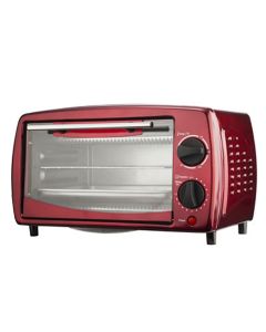 Brentwood 9-Liter (4 Slice) Toaster Oven Broiler (Red)