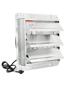 Via Air 14 Inch Shutter Exhaust Fan with Power Cord